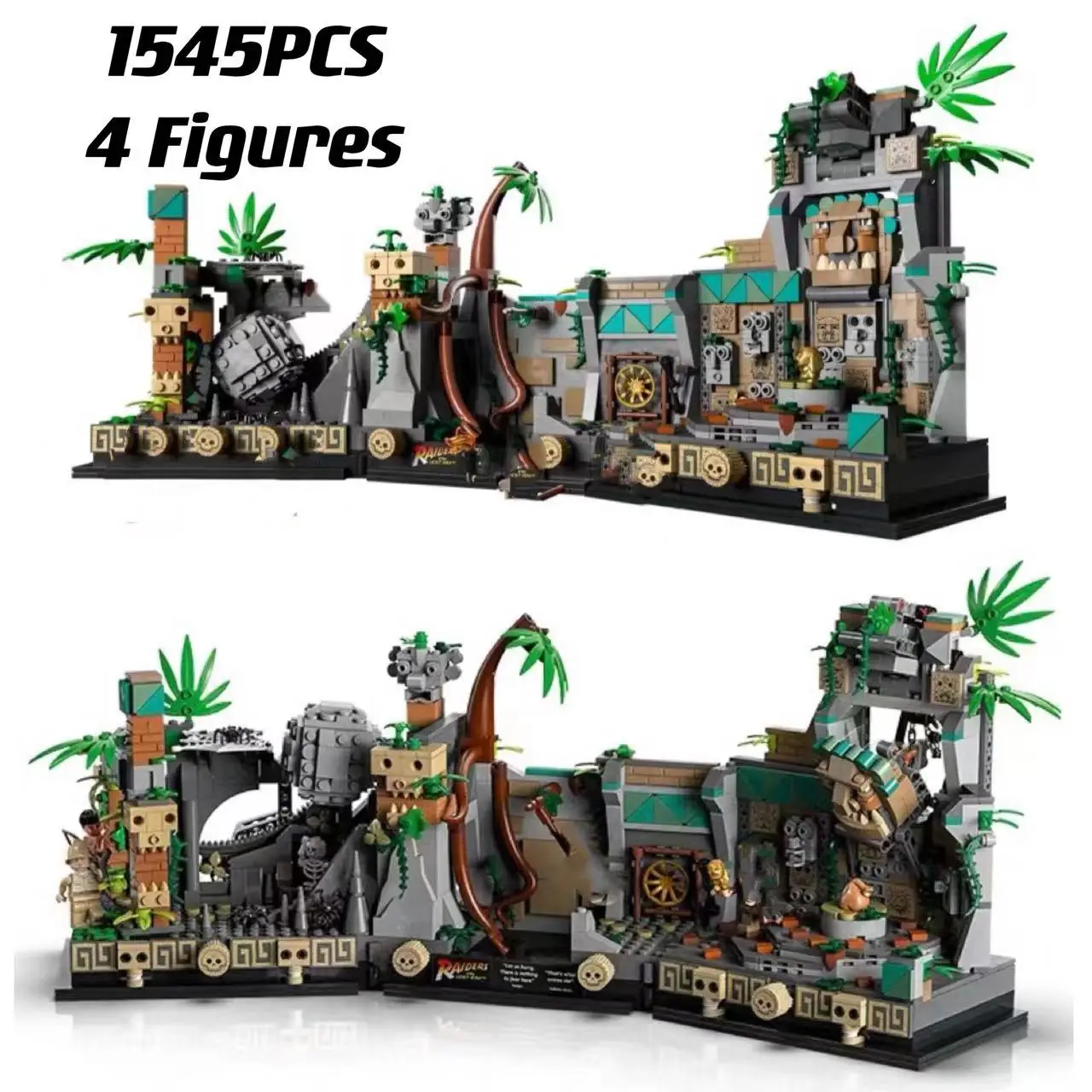 

2023 New 77015 Indiana Jones Temple of The Golden Idol Classic Movie Building Block Kit Children Educational Toy Birthday Gifts