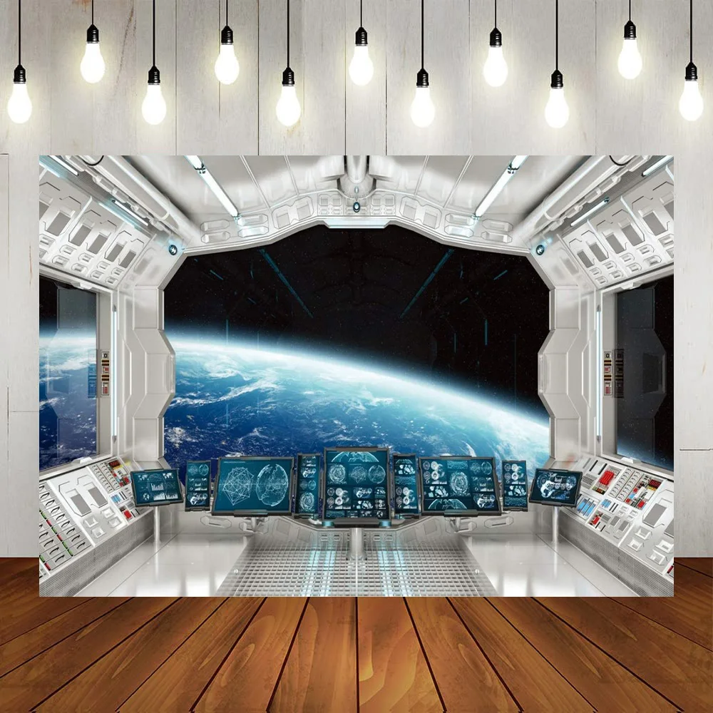 

Spaceship Interior Background Futuristic Science Fiction Photography Backdrops Space Station Spacecraft Cabin Photo Props