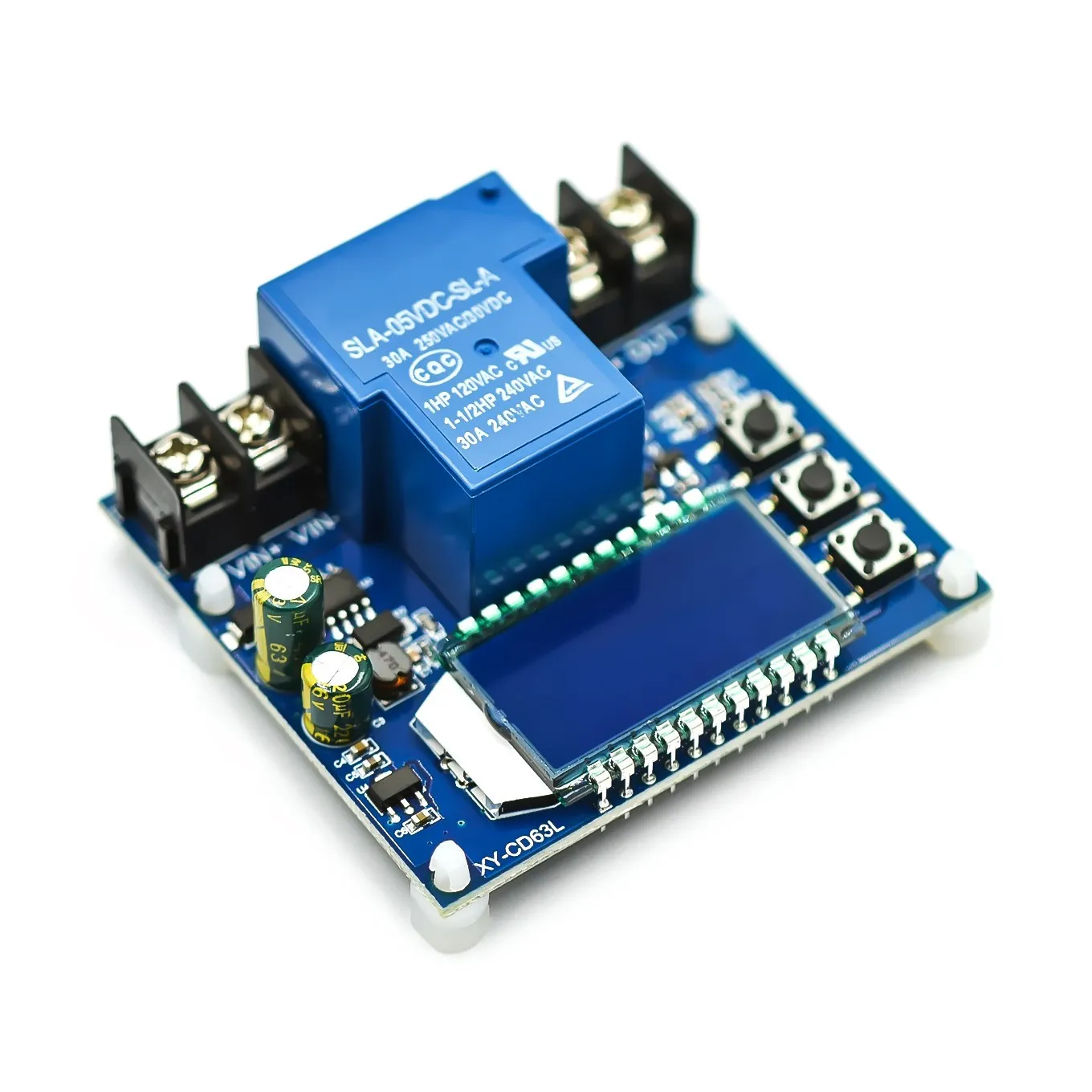 

30A battery charging control module is full of dc voltage protection under voltage and loss protection