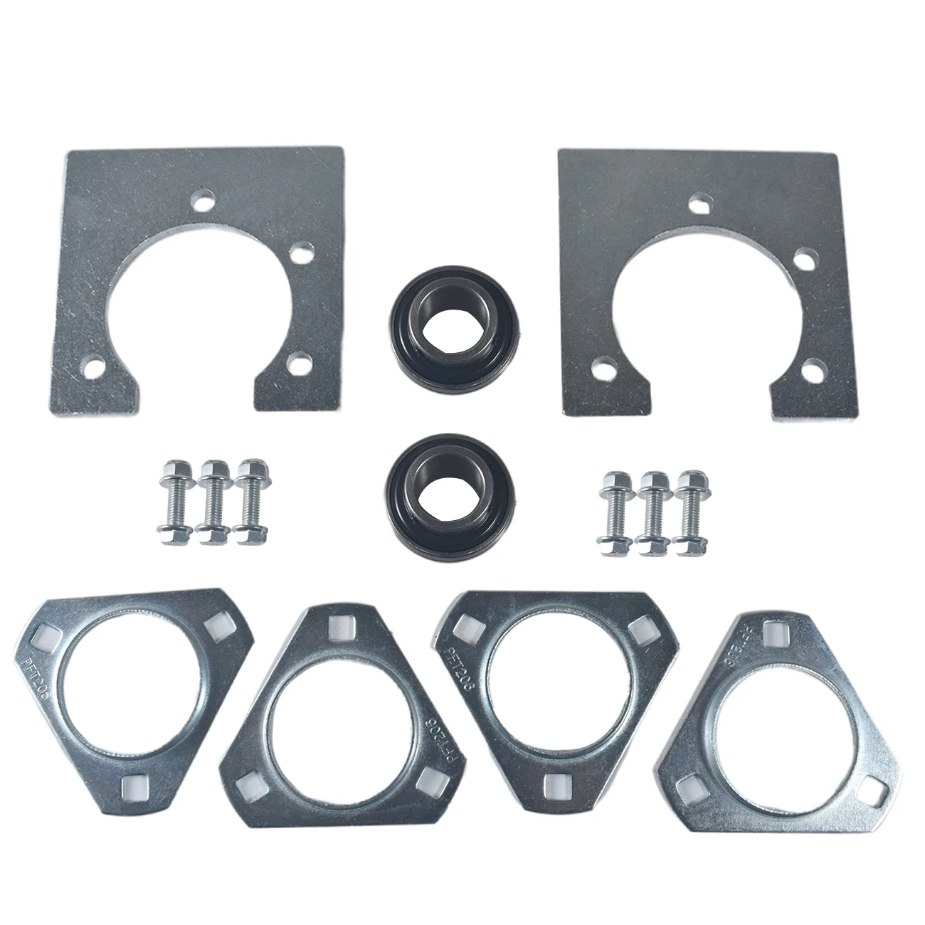 Go-Kart Live Axle Bearing Kit For 1in Axle with 3 Hole Flangettes