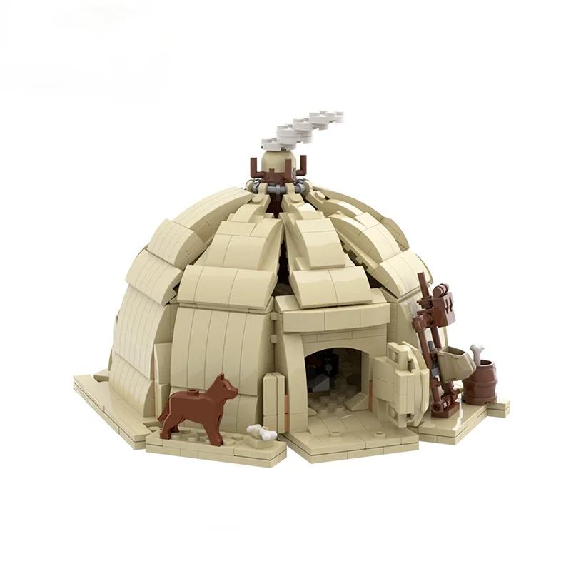

771 шт., Детский конструктор MOC Star Urtya Tusken Raiders Hut lgбордовая палатка «сделай сам»