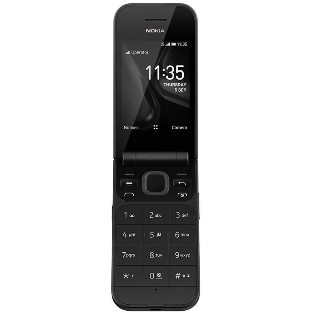 Фото Nokia 2720 Flip 4G Б/У телефон, 2 SIM-карты, 2.8-дюймовый экран, 3.5 мм, WiFi, MP3, 1500 мАч, Bluetooth, двухъядерный процессор Snapdragon 205, резервный телефон Nokia, разблокированный. №4