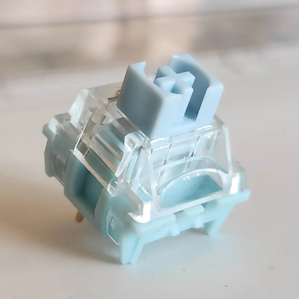 Фото TTC Silent Blueish White Switch Mute Тактильная механическая клавиатура 3-контактный 42 Gf Двойной позолоченный пружинный SMD RGB Двойные выключатели отключения звука №3