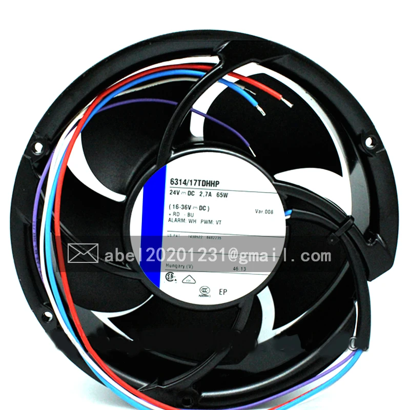ОРИГИНАЛЬНЫЙ 6314/17TDHHP DC 24 В 65 Вт СОВЕРШЕННО НОВЫЙ ОХЛАЖДАЮЩИЙ ВЕНТИЛЯТОР