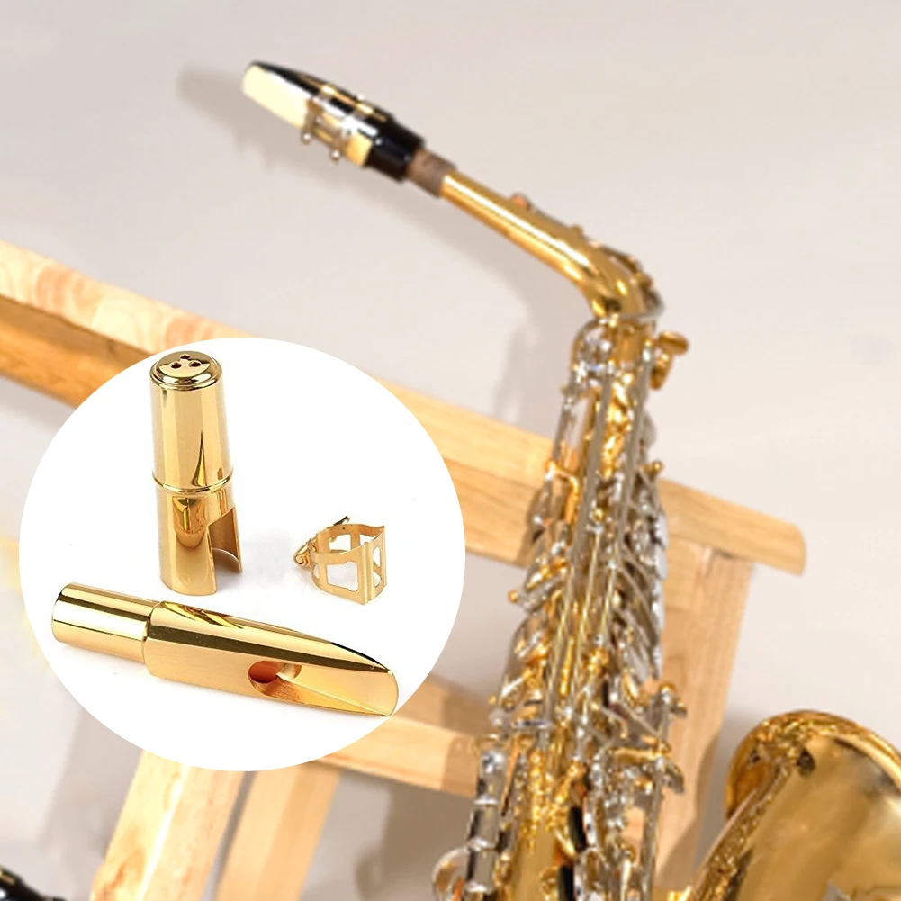 

Lacquer Mouthpiece For Alto Saxophone Professional Accessories Nozzle Mini Metal Durable Portable Replacement Gold Instrument