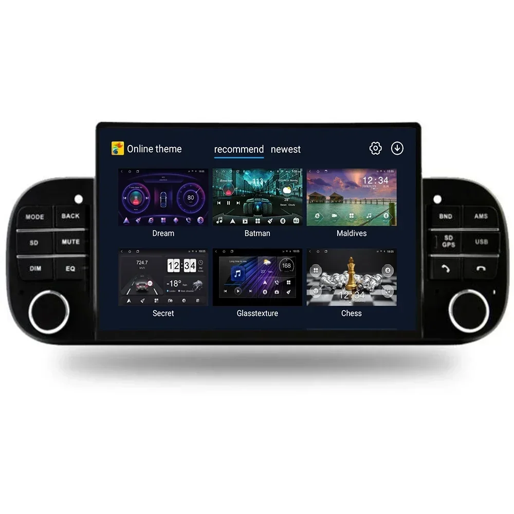 Автомагнитола аудио GPS-карта для FIAT PANDA 2013 - 2050 Android 13 DSP IPS сенсорный экран CARPLAY