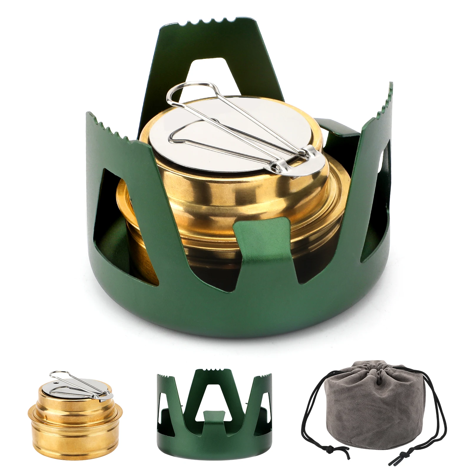 

SANLIKE Outdoor Alcohol Stove Camping Stove Mini Picnic Stove Head Alcohol Furnace Vaporized Stove Camping Cook Equipment