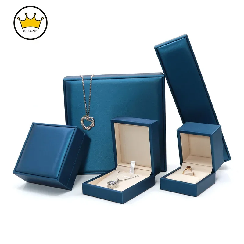 

Коробка для ювелирных изделий из искусственной кожи, коробка для ювелирных изделий с кольцом, подвеской, ожерельем, браслетом, упаковочная коробка для ювелирных изделий, фабричная подарочная коробка