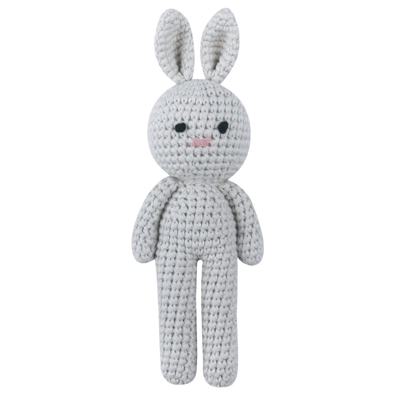 

Handmade Crochet Bunny Stuffed Animal Soft Rabbit Soothing Toy Sweet Gift for Boys and Girls Present for Birthday P31B