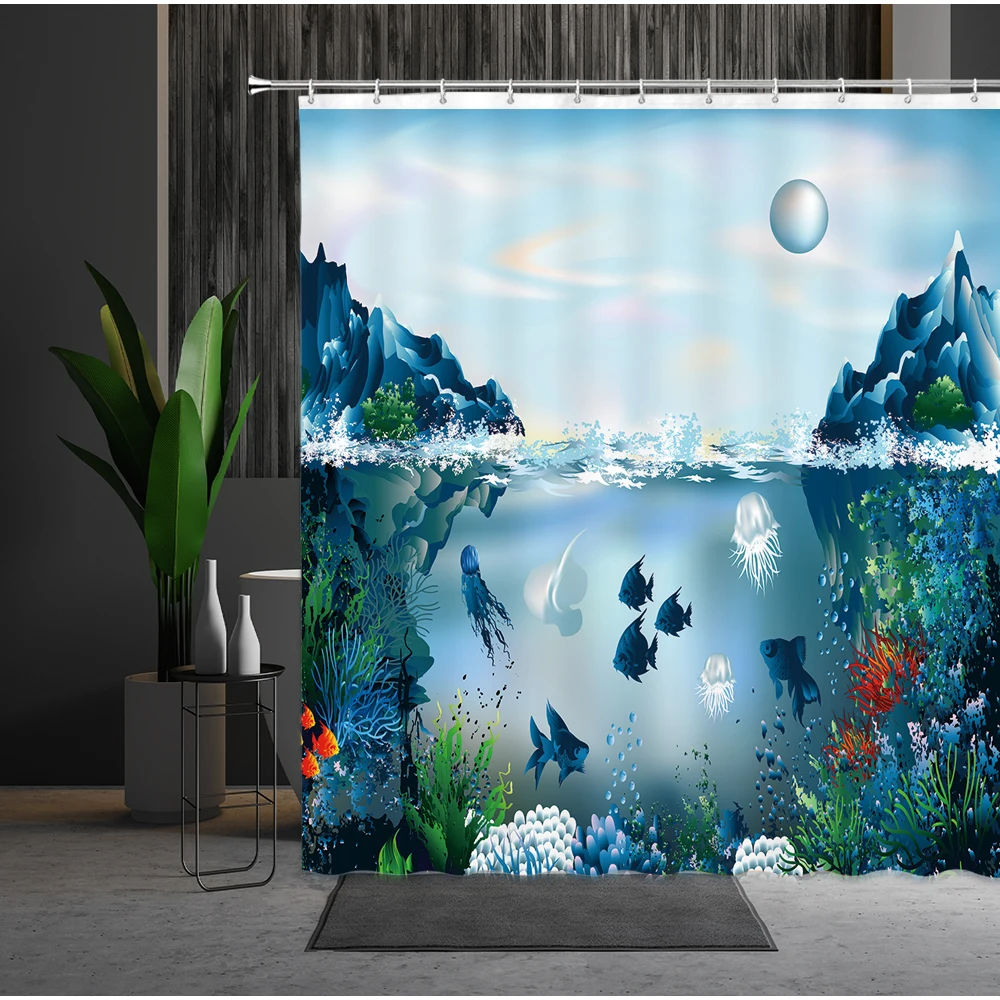 

Screen Home Waterproof Shower Curtain Bathroom Decor Multiple Size Shower Curtain for Bathroom