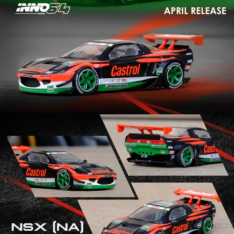 

Модель автомобиля INNORocket Rabbit1:64 NSX NA1 ROCKET BUNNY V2 AERO CASTROL