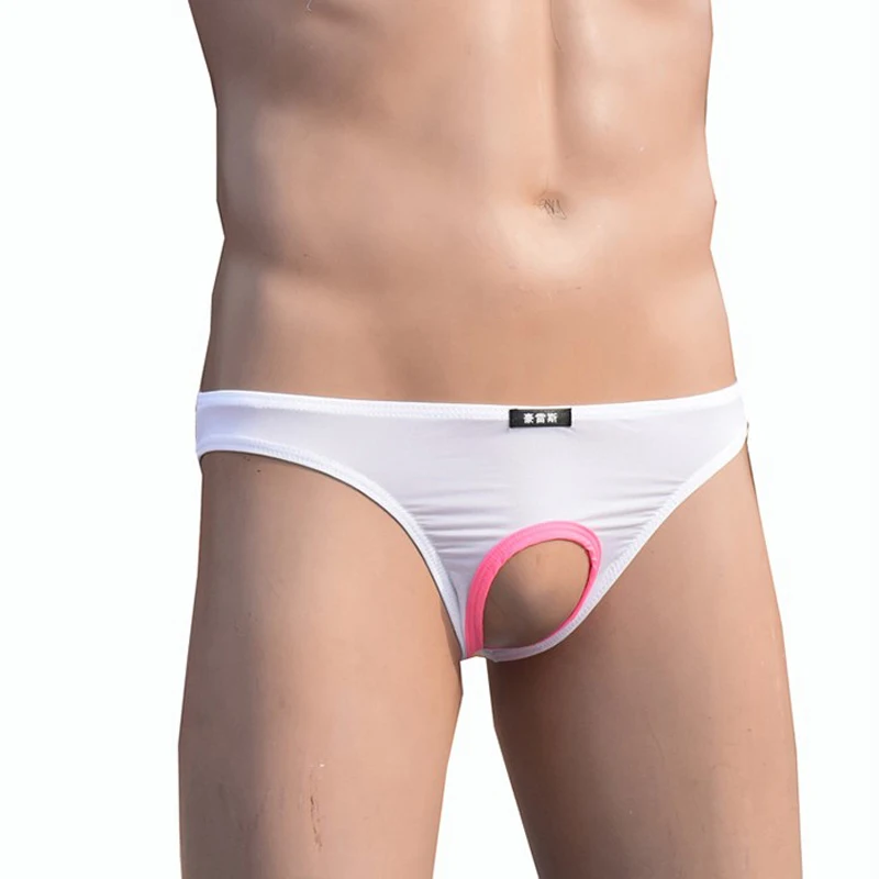

Men's Briefs Underwear Hollow Out Trunks Fashion Solid Bikini Triangle Bottoms Boxer Bulge Pouch Knickers Sexy