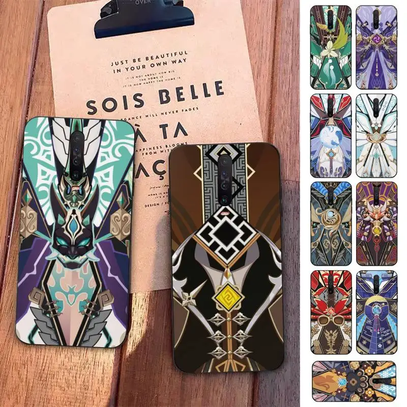 

FHNBLJ Genshin Impact Medal Phone Case for Redmi 5 6 7 8 9 A 5plus K20 4X S2 GO 6 K30 pro