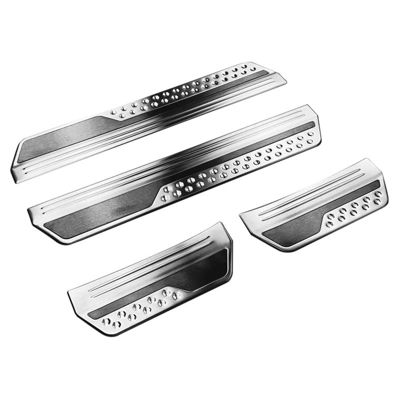 Door Sill Scuff Plate Guard Protector Cover Trim For Honda Vezel HR-V E:HEV 21-22 Exterior Outer Welcome Pedal B Parts