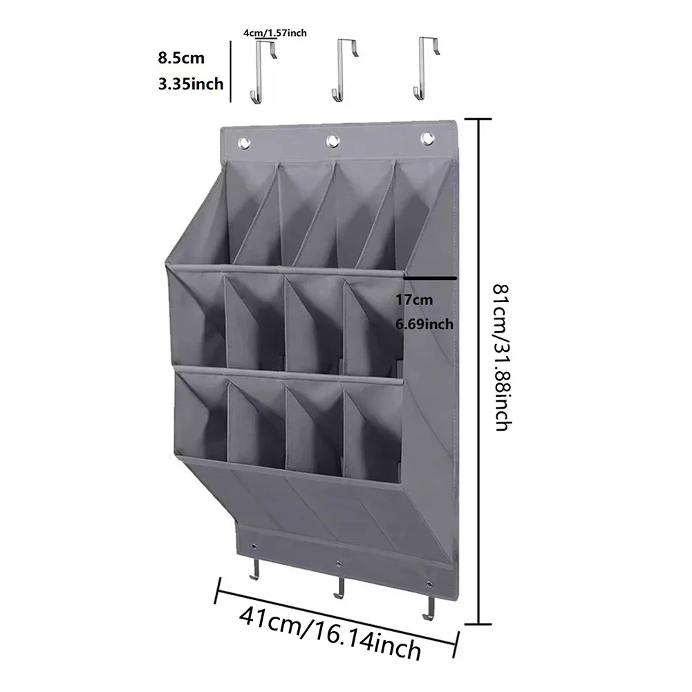 

Подвесной органайзер из ткани Oxford, серый, 11/12 сеток
