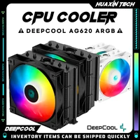 DeepCool AG620 ARGB SNOW CPU Air Cooling Radiator Dual Tower 6 Heat pipe 120mm PWM Cooler Dual Fan TDP260W For LGA1700 2011 AM5
