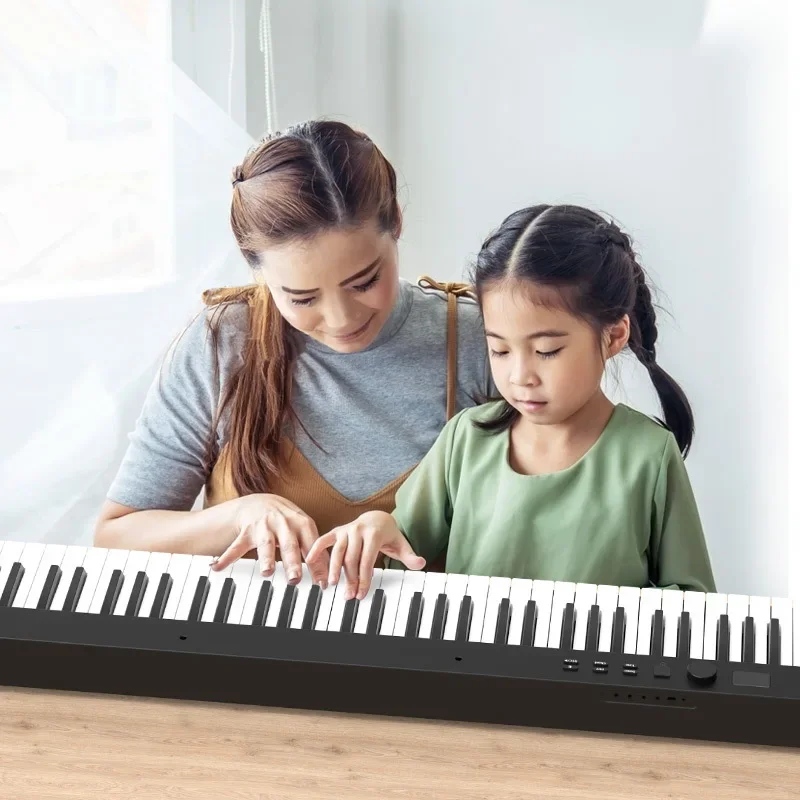 PJ88C Portable 88-Button Smart Folding Piano Electronic Home Professional Musical Instrument