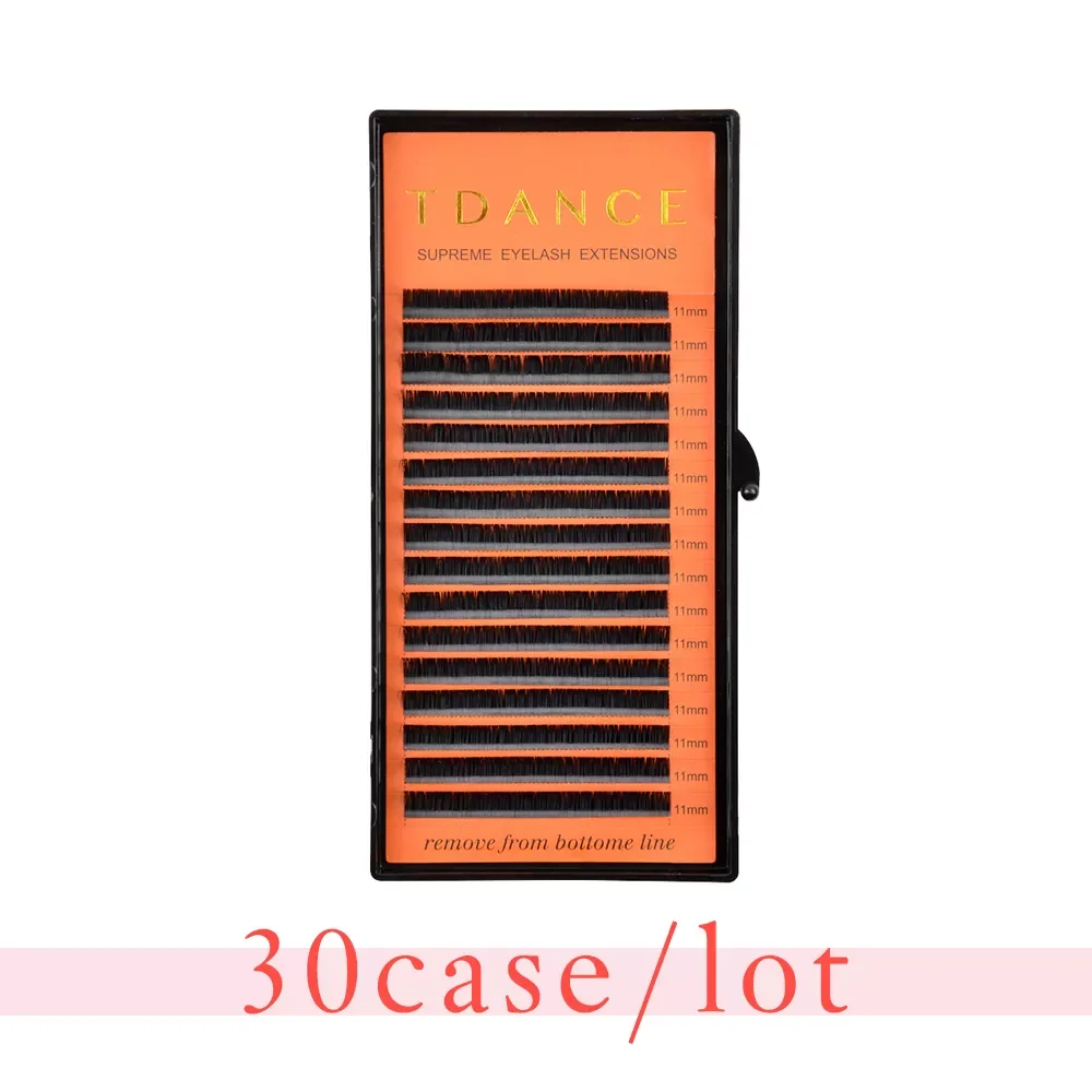 

TDANCE 30Case/Lot 16Rows Faux Lash Individual Eyelash Extension Lashes Russian Volume Professionals Soft Natural Eyelashes