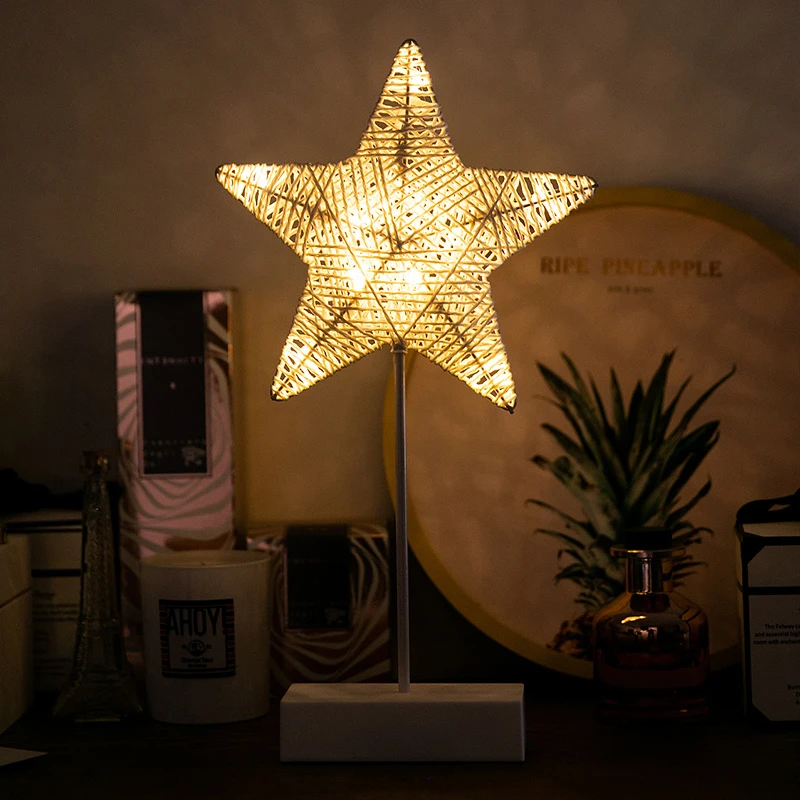СВЕТОДИОДНЫЙ ночник в виде звезды и Луны креативная Светодиодная лампа из