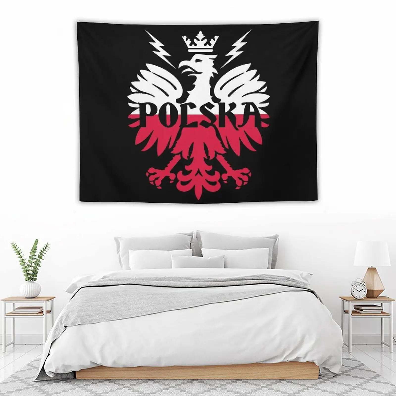 Польский флаг - Польша гобелен Настенный декор Декор комнаты Ковер Настенные