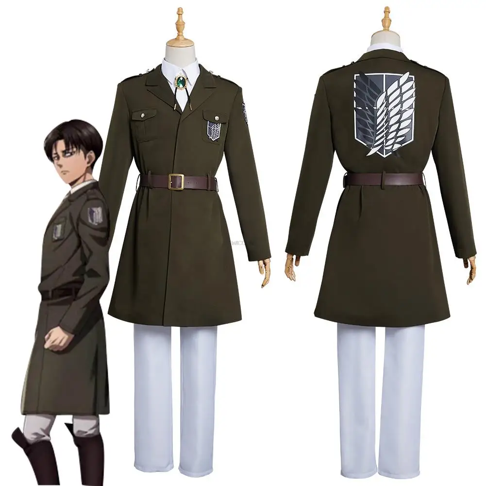 

Attack On Titan The Final Season Survey Corps Uniform Cosplay Costume Outfits Halloween Carnival Suit