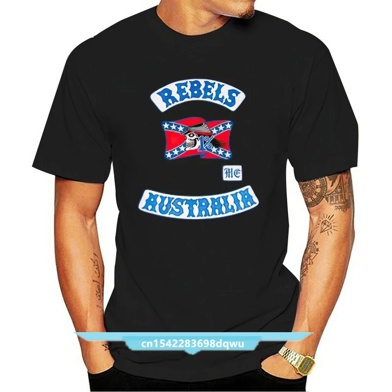 

Rebels Australia Motorcycle Club MC Black T-Shirt Unisex