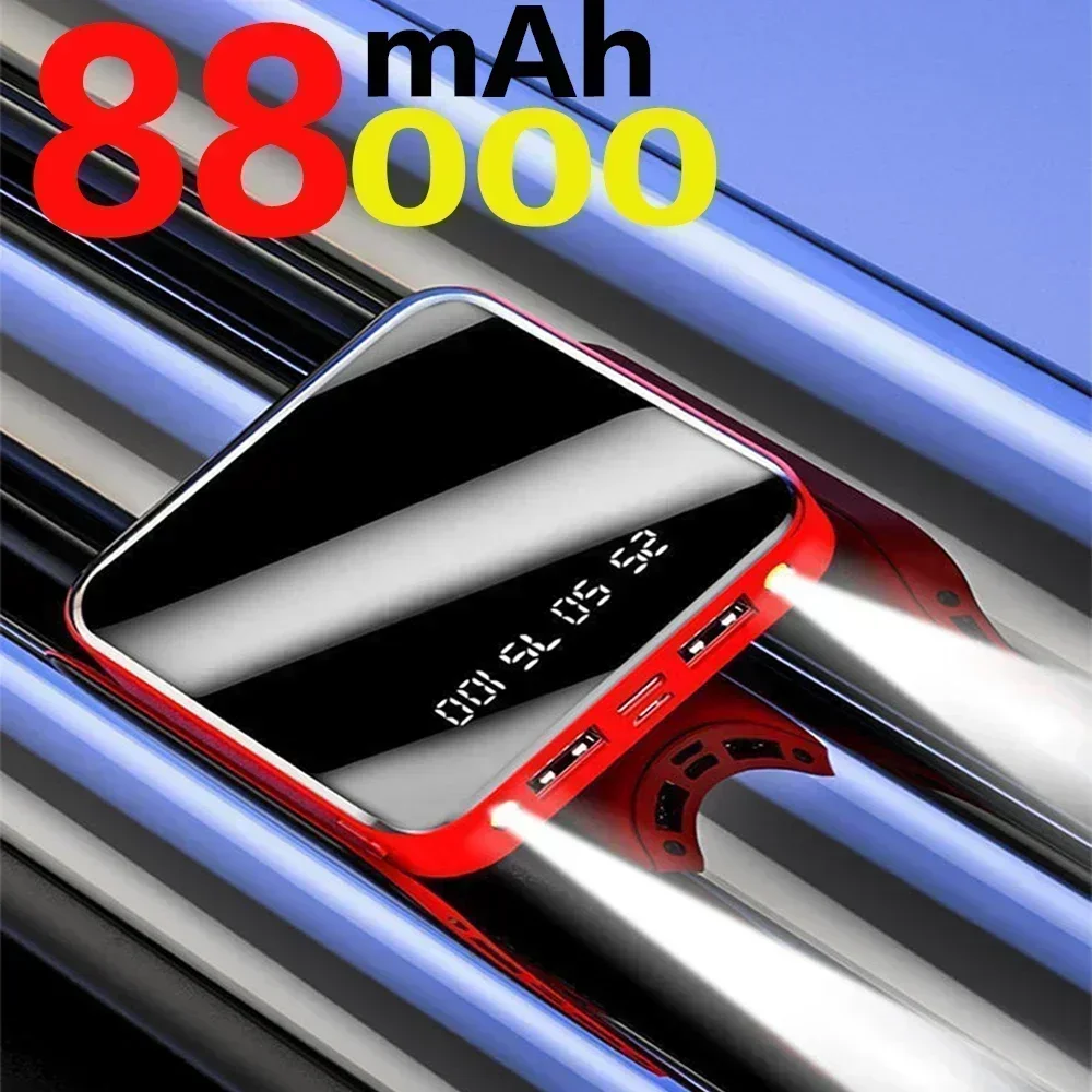 Портативный внешний аккумулятор Xiaomi 88000 мАч 2 USB синего цвета