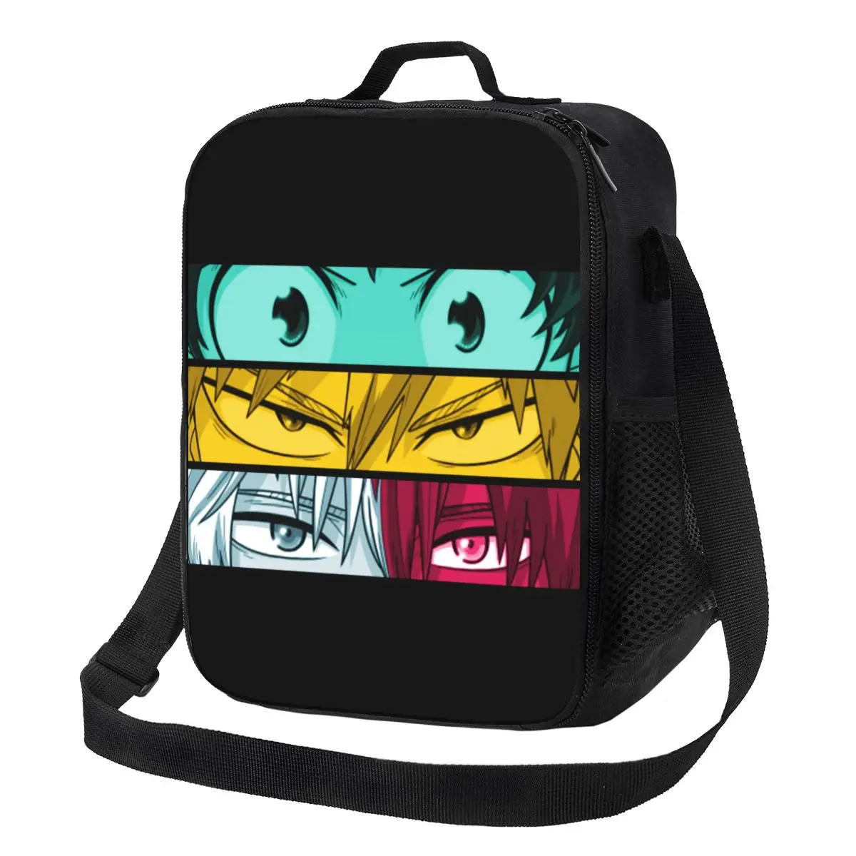 

Eye Shoto Todoroki Insulated Lunch Tote Bag Boku No Hero Academia Deku Izuku Midoriya Portable Thermal Cooler Food Lunch Box