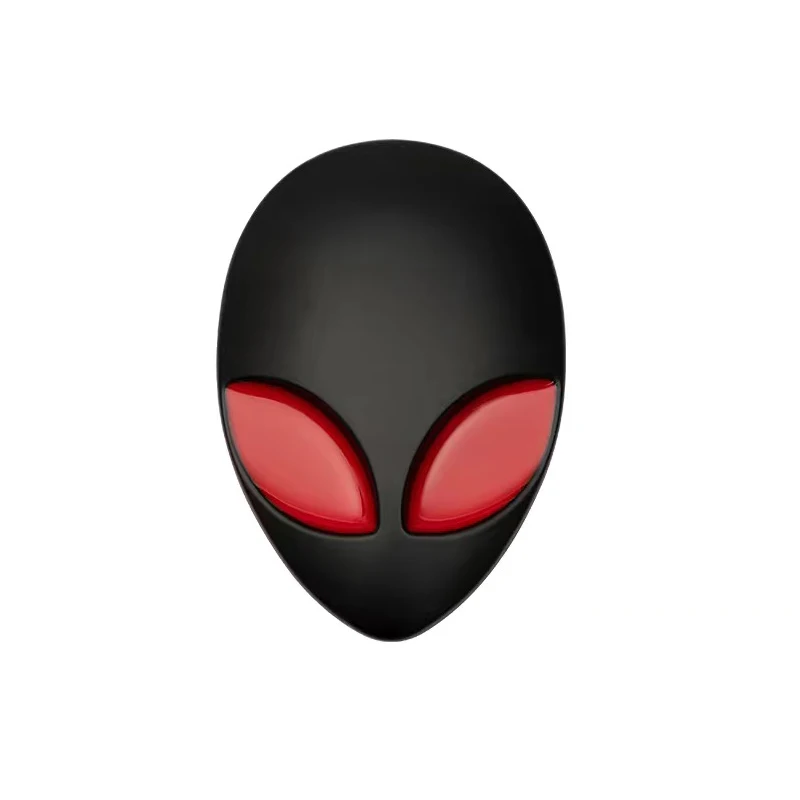 Металлический 3D Alienware Alien Head НЛО, логотип, эмблема, наклейки, наклейки на багажник мотоцикла, автомобиля, наклейка на окна, автостайлинг, аксессуары