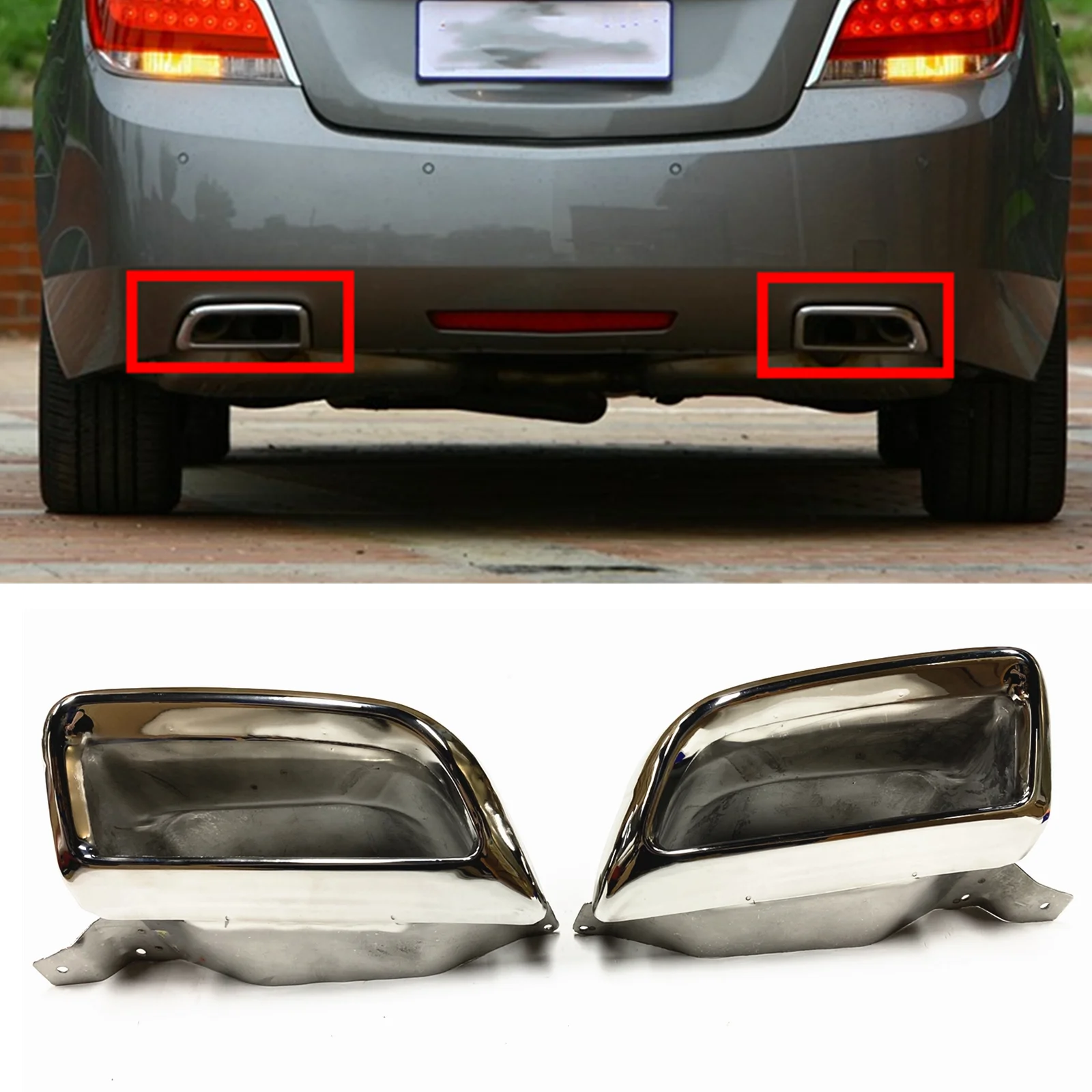

2 шт., наконечник выхлопной трубы для Buick Lacrosse 2009-2013