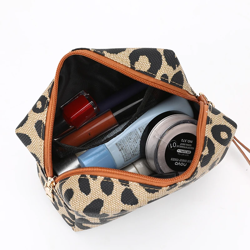 Оригинальная женская сумка привлекательная леопардовая косметичка Модный