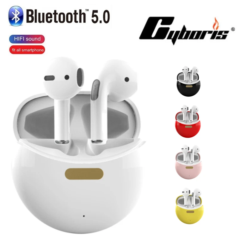 

Cyboris Stereo Sound Bluetooth Headset Wireless Headphone Original TWS Mini Earbuds Earphones For Apple/Samsumg/Huawei/Xiaomi