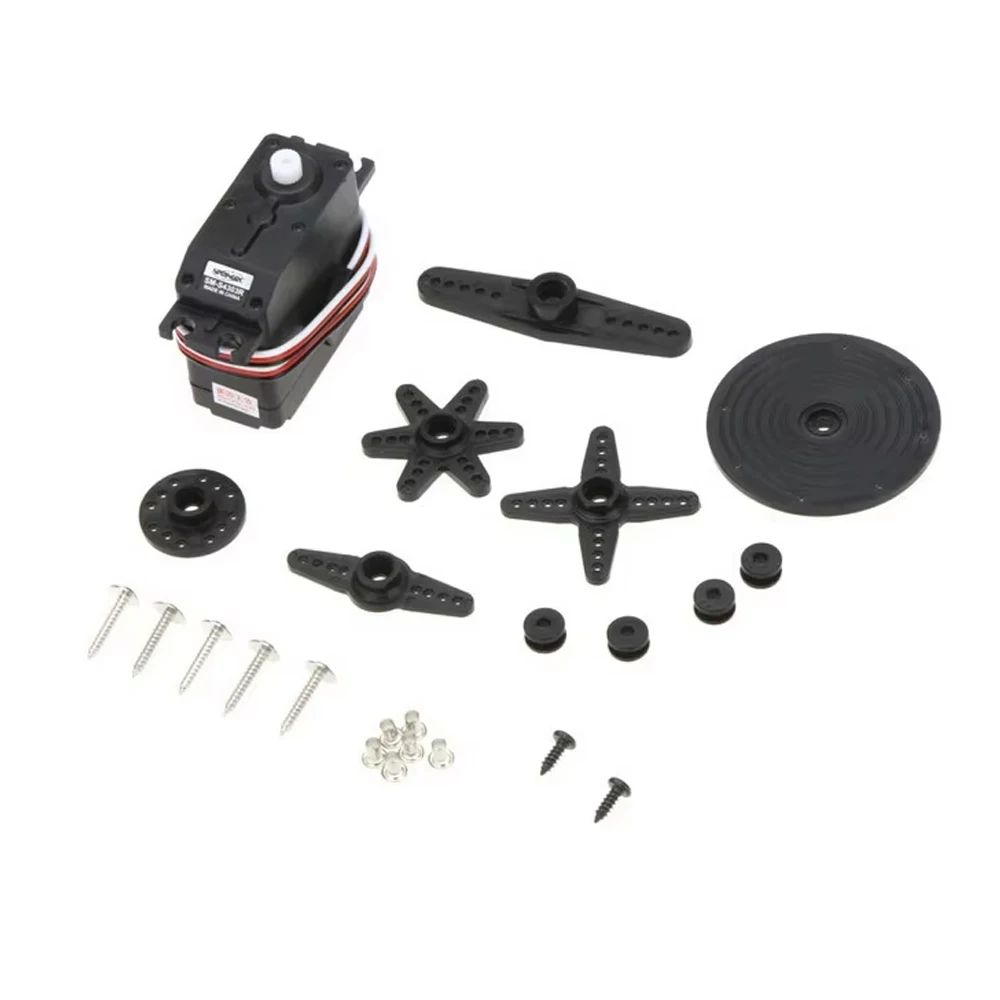 Фото Сервомотор SpringRC SM-S4303R с большим диапазоном непрерывного вращения на 360 градусов, пластиковый, для роботов и радиоуправляемых моделей №2