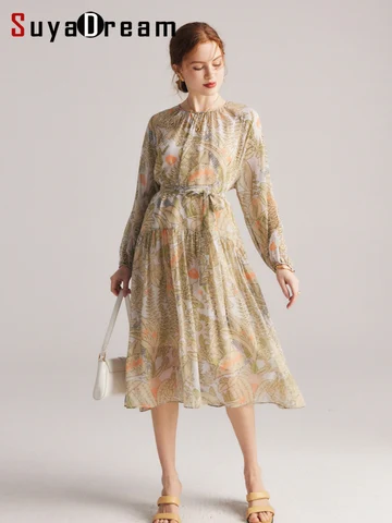 SuyaDream женское платье из шелка