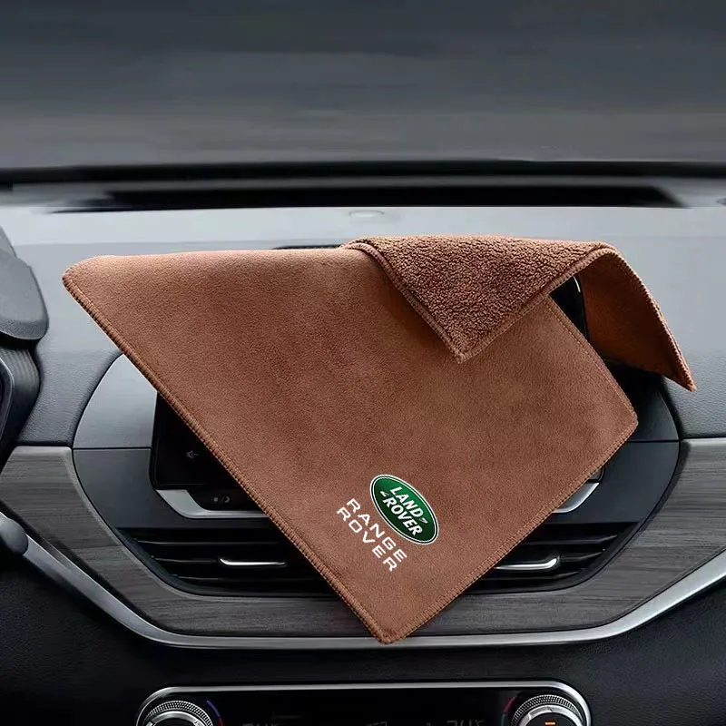 Fiber Fleece Car Cleaning Wash Towel Auto Tool Accessories For Land Rover Range Discovery Sport Guardian 4 Freelander 2 etc