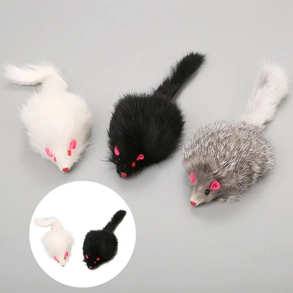 

Furry Plush Lifelike Mouse Model Prop 18cm Small Rat Fake Mice Halloween Gift Toy Party Decor Practical Jokes Novelty Funny Toys