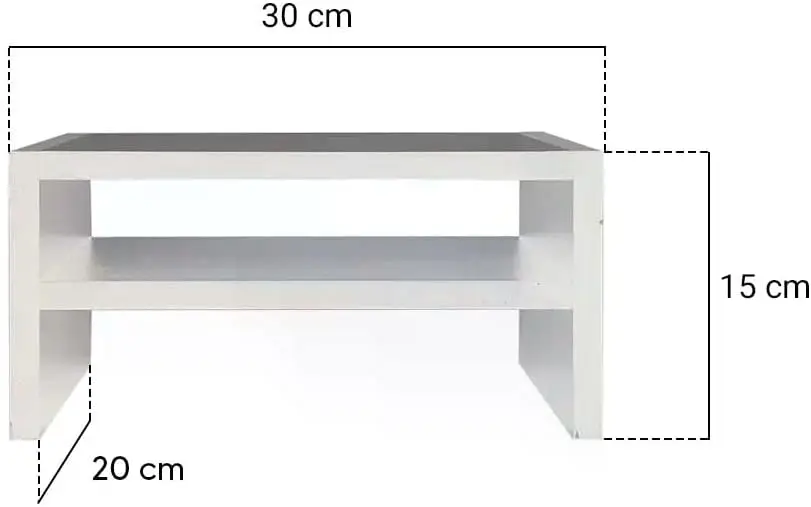 

Suporte para notebook Base Monitor Stand Desk Stand Wood White