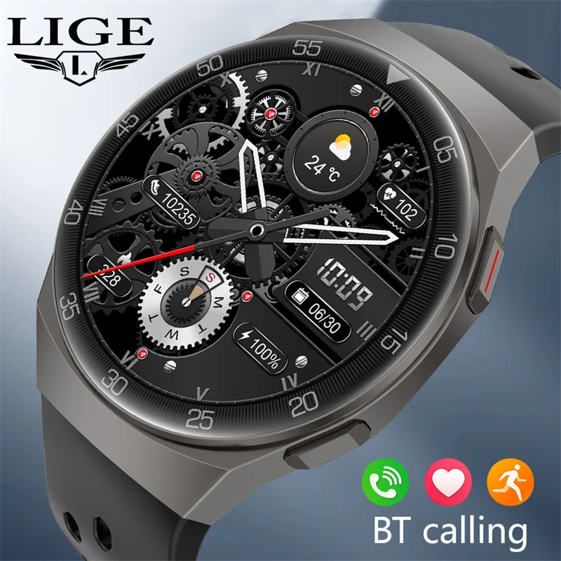 Водонепроницаемые мужские умные часы Bluetooth цвет в ассортименте