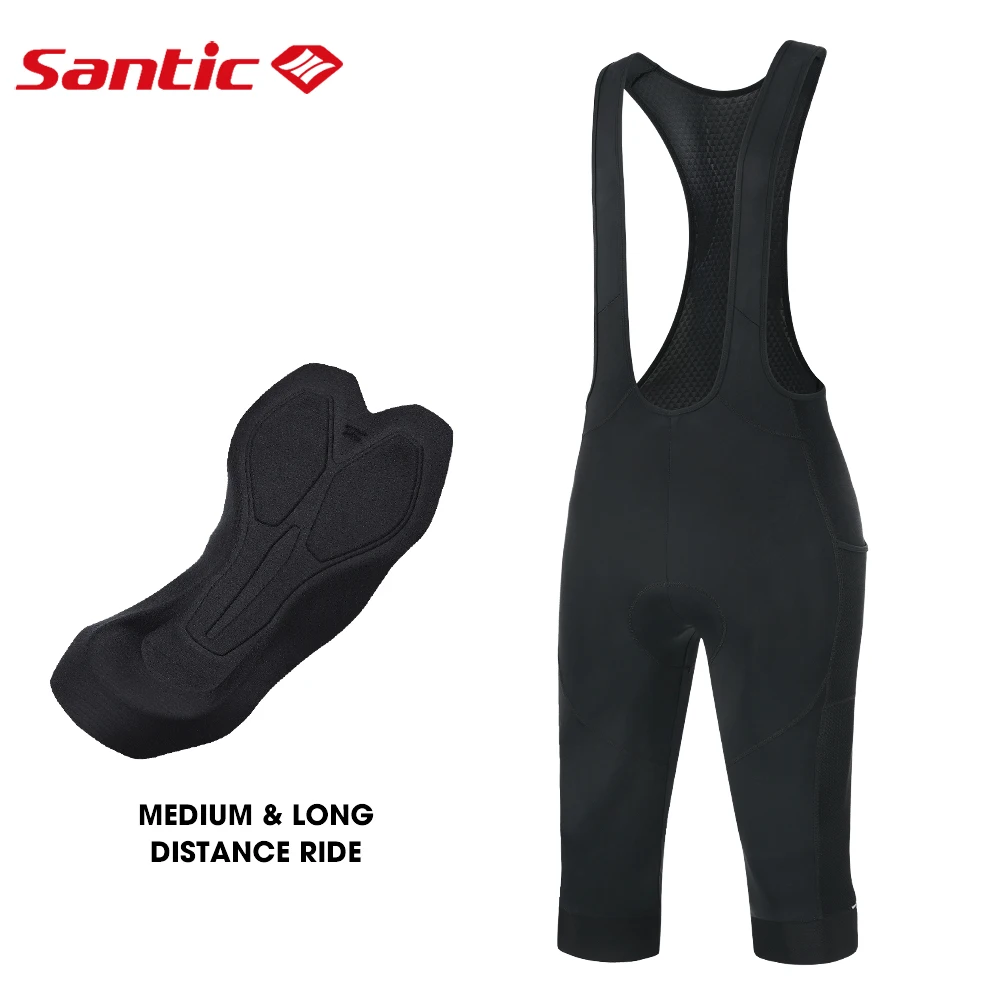 

Santic Men's Cycling Bib Pants Riding Strap Shorts Professional Road MTB Reflective Breathable Cycling Pants M2C05145H