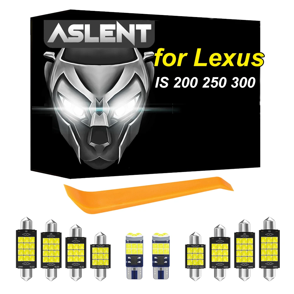 

ASLENT For Lexus IS 200 250 300 350 F 200t IS200 IS250 IS300 IS350 ISF IS200t 2001-2018 Vehicle LED Interior Light Canbus