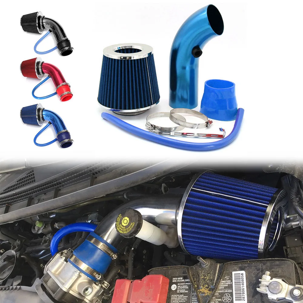 

Cold Air Intake Filter Induction Kit Pipe Power Flow Hose System Car Auto US