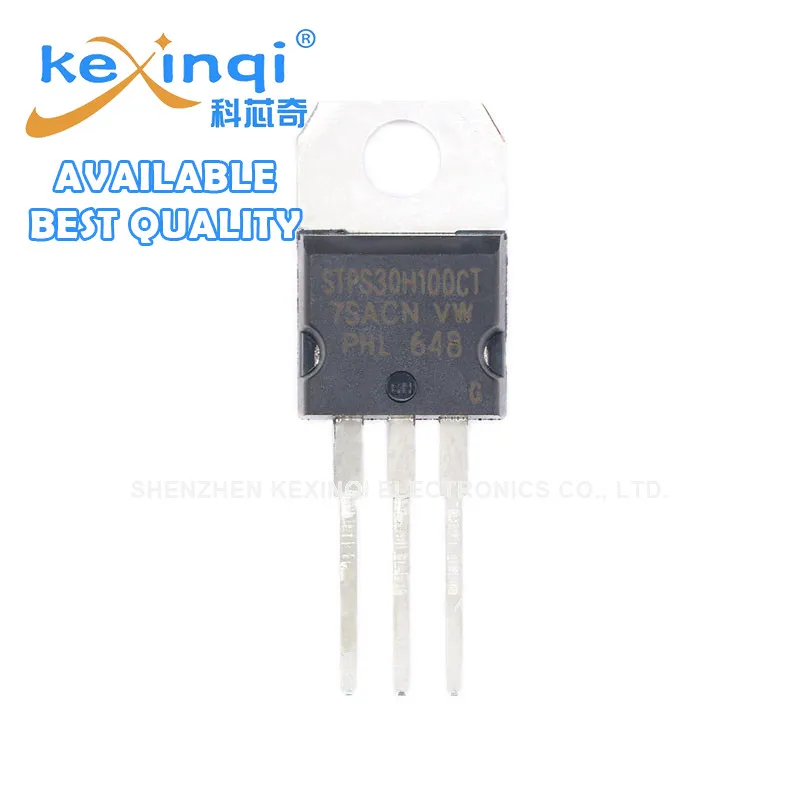 Фото 10 шт Диод Шоттки DIP STPS30H100CT TO-220-3 IC 100V №3