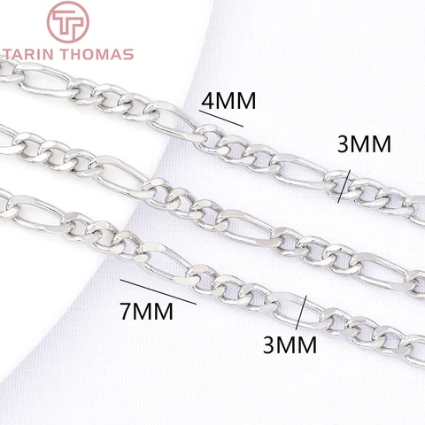 Цепи из латуни TARIN THOMAS 18-каратное золото 3x7 мм 2 метра