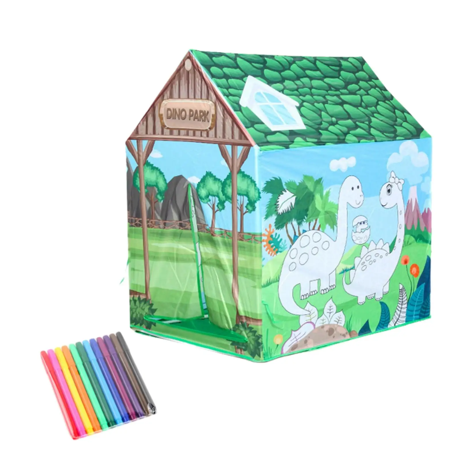 

Kids Play Tent Play House Colorful Crawling Princess Castle Doodle Repeatedly Game Tent for Games Outdoor Girls Children Baby