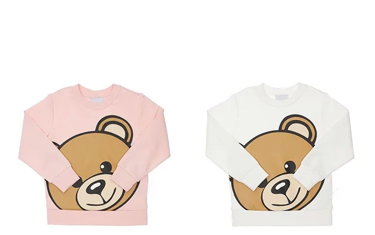 

Новинка, брендовая детская одежда с медведем на осень и зиму, Детские повседневные свитера, толстовки для маленьких мальчиков и девочек, хло...