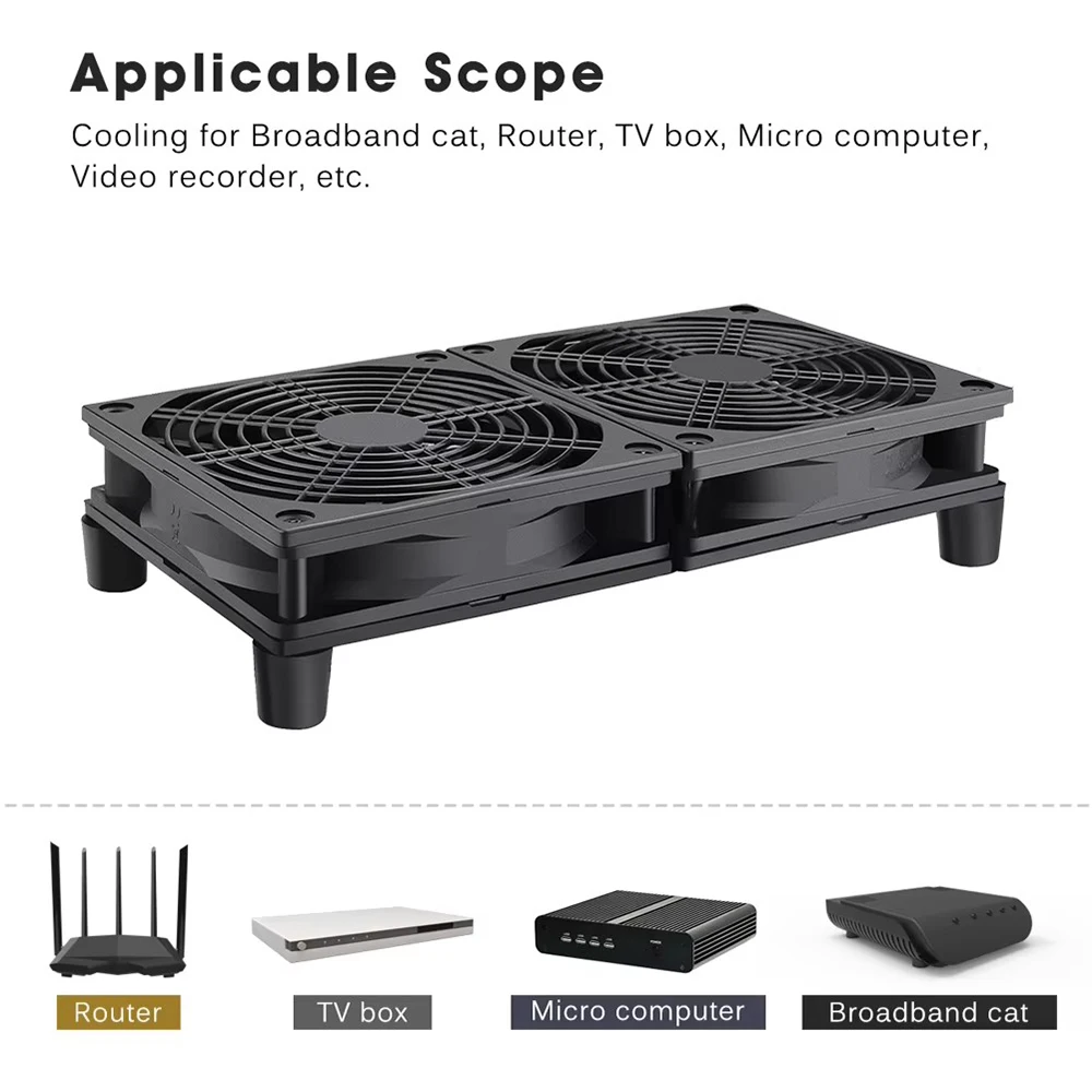 Двойной шар 2000 об/мин 120 мм USB маршрутизатор бесщеточный вентилятор ПК