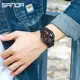 SANDA Brand Men Sports Watches Fashion Men Luxury Stainless Steel Quartz Wristwatches Waterproof Military Car Rim Watch Rotating Other Image