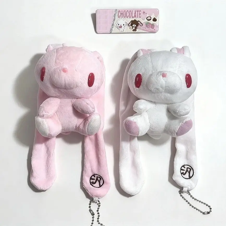 Фото Милый кулон-подвеска Gloomy Bear Rabbit Pink Bear в сидячей позе, базовый аксессуар для сумки, брелок, украшение, подарок №3