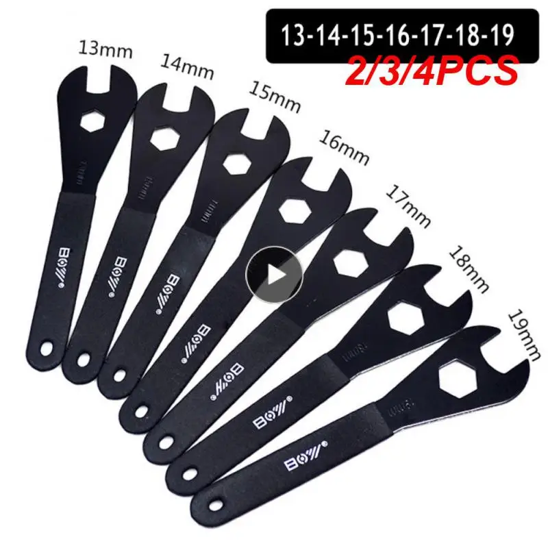 

2/3/4PCS 13-19mm Bicycle Cone Wrench Spanner Wrench Multi-functional Bicycle Hub Pedal Repair Wrench Axle Hub Cone Wrench
