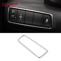 for hyundai tucson 2015 2016 2017 2018 2019 stainless steel car headlamps adjustment switch cover trim car styling 1pcs